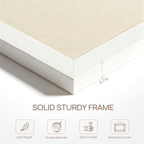DOLLAR BOSS Double-Sided Bulletin Boards with Linen, 16"x12" 1PC Cork Board