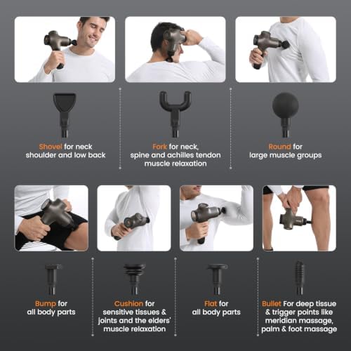 Mebak 3 Massage Gun Deep Tissue, Muscle Massager for Athletes Pain Relief