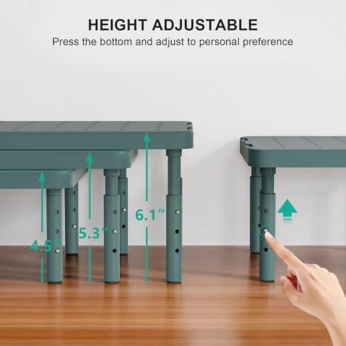 WALI Computer Monitor Stand for Desk, Adjustable Laptop Riser, up to 44 lbs
