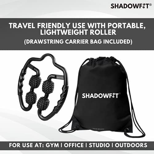 Shadowfit Muscle Massager Roller, Trigger Point Foam Roller for Calves, Legs, Arms, Shin Splints, Massage Tool to Relieve Soreness, Stiffness, and Tight Muscles, Cellulite Deep Tissue Massaging