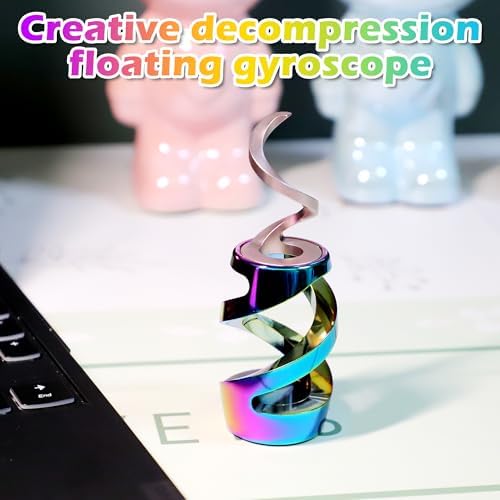 Kinetic Spinning Fidget Toy, ADHD Stress Relief Desk Decor Rainbow