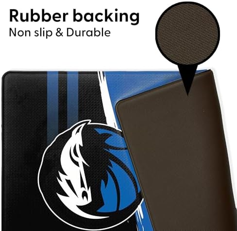Northwest NBA Dallas Mavericks Embossed Anti-Fatigue Mat, Cushioned Kitchen Floor Rug, Non-Slip PVC Standing Comfort, 18 x 30 in