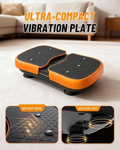 Mini Vibration Plate Machine – Portable, Wireless, Rechargeable Quiet Platefor Vibration Massage, Relaxation & Muscle Stiffness Relief