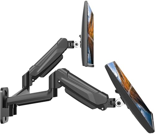 BONTEC Dual Monitor Wall Mount for 13-32 Inch Screens, VESA 75x75/100x100mm