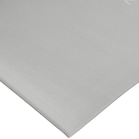 NoTrax T42 Standard PVC Safety/Anti-Fatigue Comfort Rest Ribbed Foam, for Dry Areas, 3' Width x 10' Length x 3/8" Thickness, Silver