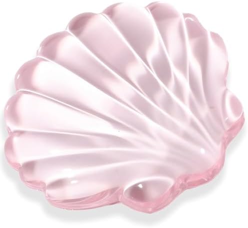 Gel Wrist Rest for Keyboard and Mouse Pink Transparent Shell Keyboard Wrist Rest Ergonomic Cute Pink Clear Cool Seashell Mouse Wrist Pad Silicone Non-Slip Support for Computer Gaming Home Office