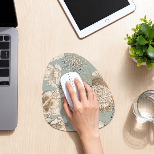 Water Drop Mouse Pad 7.3x8in Non-Slip for Laptop, Turtle