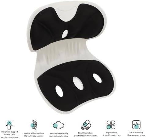 Lumbar Support Posture Corrector Chair for Adults,Back and Lumbar Support Breathable Fabric Petal Shaped Office Chair Seating Cushion,Ergonomic Back Supports Chairs for Office