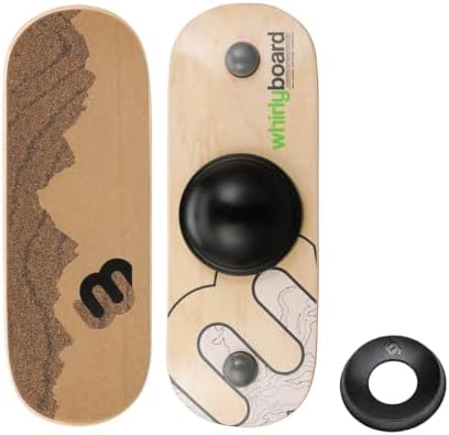 Whirly Board Wide Standing Desk Balance Board and Stabilizing Ring Companion