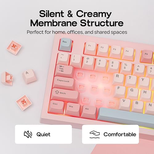 MechLands Aula S102 Membrane Gaming Keyboard w/Number Pad, 100% Full Size