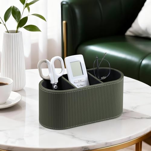 Remote Control Holder Pen Pencil Holder Desk Organizer Caddy(Green)