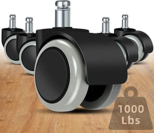Omyoffice Replacement Office Chair Wheels 2", 1000LBS, Set of 5