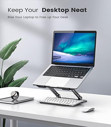 Orlian Adjustable Aluminum Laptop Stand for Desk, Laptop Riser for 11-16"