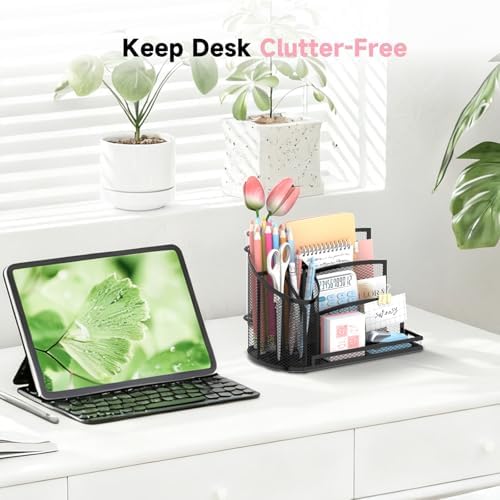 Mail Organizer Countertop for Desk, Mail File Holder with 3-Slot, Designer