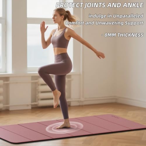 Foldable Yoga Mat Thick 0.32"(8mm)