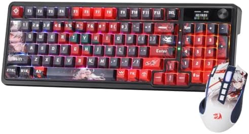 Redragon Anime Keyboard & Mouse Combo, K719 PRO KB + M612AK 8000 DPI Mice