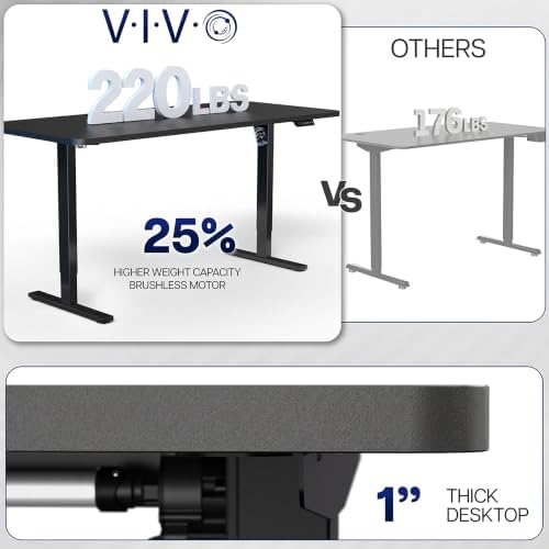 VIVO Rustic Vintage Brown 71 x 36 in Standing Desk, DESK-KIT-1G7N-36