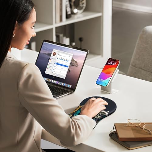 Canjoy Mouse Pad with Wrist Rest, Ergonomic Wrist Support with Massage
