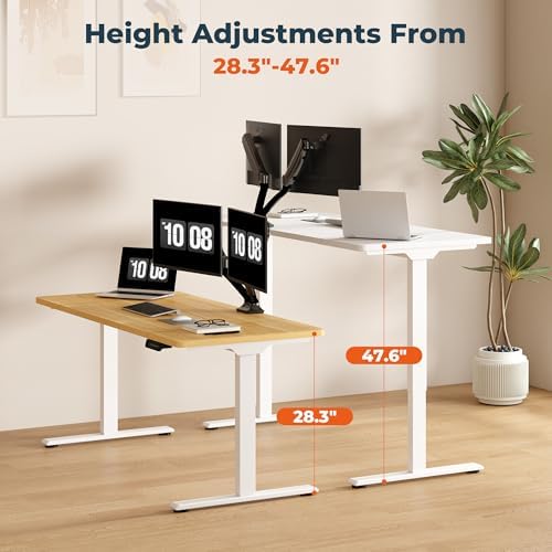 79''x31''Dual Motor Adjustable Large Standing Desk for Home Office