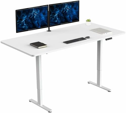 VIVO White 71 x 36 in Standing Desk, DESK-KIT-E2W7W-36