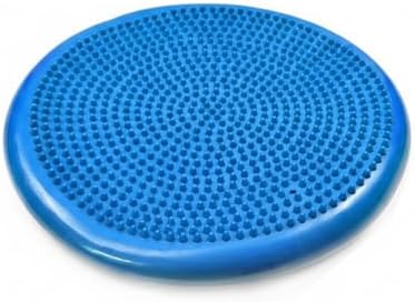 Balance Cushion, Inflatable Wobble Disc for Active Sitting and Floor Exercise, 13 Inch PVC Blue (1 PC)