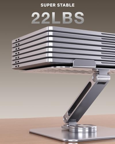 Adjustable Laptop Stand for Desk 360° Rotating Base for 10-17.3''
