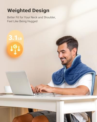 iDOO Weighted Heating Pad for Neck, Shoulders & Back