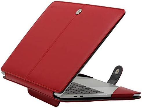 MOSISO PU Leather Sleeve Case Compatible with MacBook Air 13.6 inch