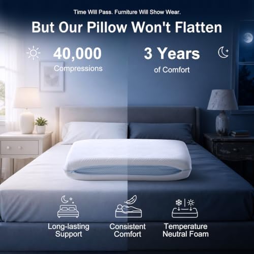 Adjustable Layered Memory Foam Pillow, Neck Support Pillow