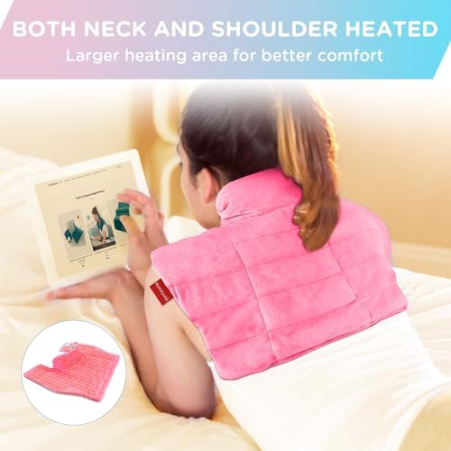 Comfytemp Heating Pad for Neck Shoulders Back, 2.6 Ib Weighted Heating Pad