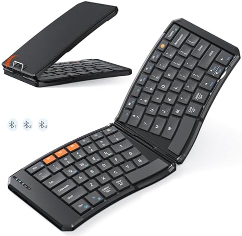 MEETION Foldable Bluetooth Keyboard, Split Ergonomic, Portable