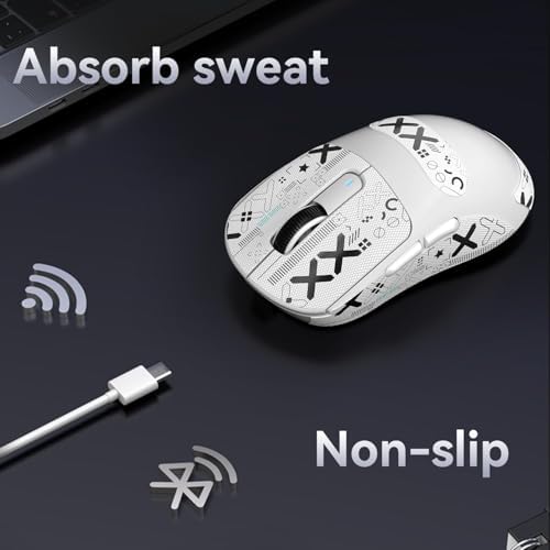 ATTACK SHARK Mouse Anti Slip Grip Tape for X3 Wireless Gaming Mouse - White