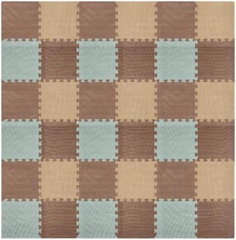 We Sell Mats Interlocking Foam Floor Tiles - 3/8" Thick Sage Mix 36-Pack