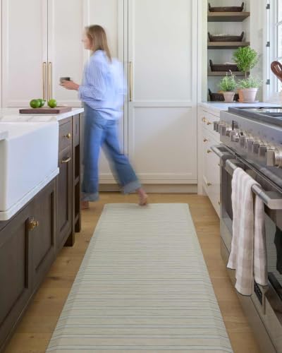 House of Noa Nama Standing Mat – Anti-Fatigue Cushioned Kitchen Mats for Floor | Ergonomic Bounce-Back Foam Kitchen Mats | Anti-Fatigue Mats for Kitchen & Standing | Devon Glacier | 22" x 72"