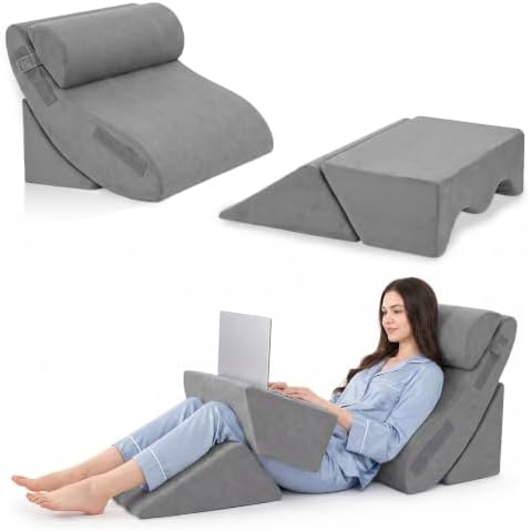 WSOFRALC 5PCS Orthopedic Wedge Pillow Set for After Surgery