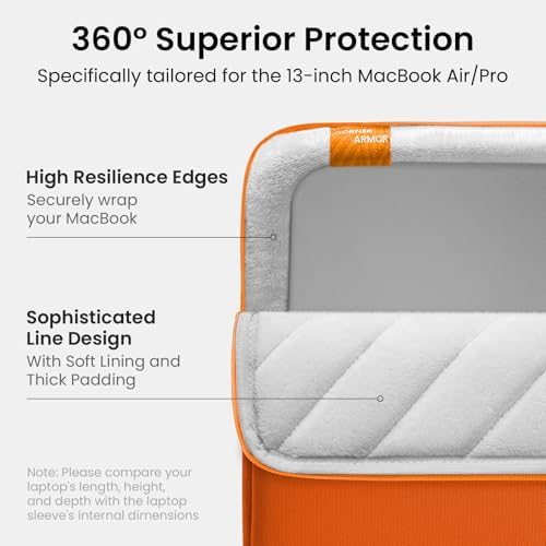 tomtoc 360° Protective Laptop Sleeve for 13-inch MacBook Air M5/A3449 2026
