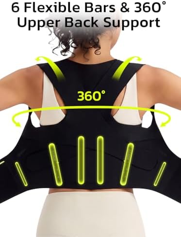 AOFIT Posture Corrector for Women, Adjustable Upper Back Brace Pain Relief