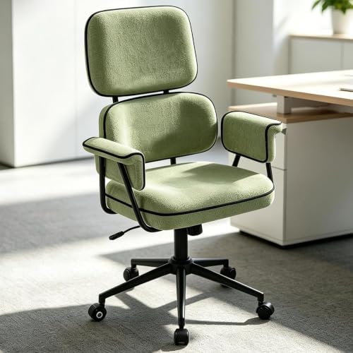 Ergonomic Office Chair, Mid Century Modern Desk Chair, Vintage Green