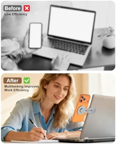 CloudValley Magnetic Phone Laptop Holder Mount, Foldable Hidden Stand