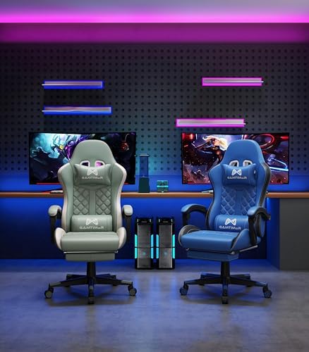 Gamtimer Gaming Chair, 400 LB Weight Capacity,with Pocket Spring Cushion