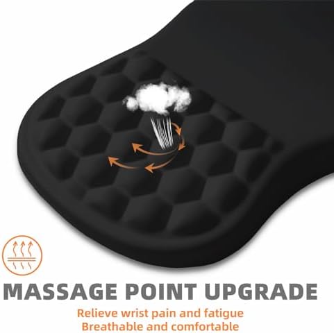 Ergonomic Mouse Pad Wrist Support for Carpal Tunnel Pain Relief
