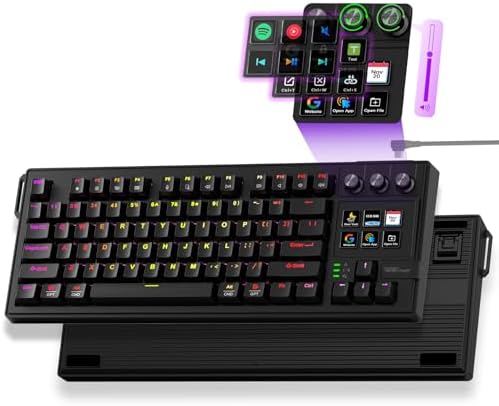 VSD K1 Pro 87‑Key Macro Mechanical Keyboard with Integrated Streaming Deck