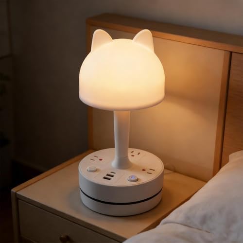 Cute Rabbit Table Lamp for Study and Nightstand