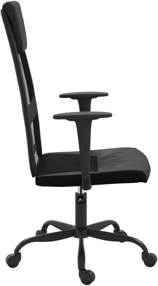 Ergonomic Office Chair with Breathable Mesh Back, Adjustable Height Desk Chair, Rolling Home Office Computer Chair with Sturdy Support, Black