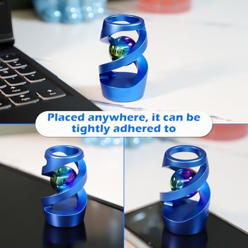 Kinetic Spinning Desk Toy, ADHD Stress Fidget Desktop Decor Blue