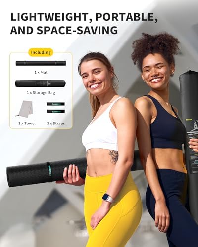 CAMBIVO 72''x48'' Large Yoga Mat, Extra Thick TPE Workout Mat