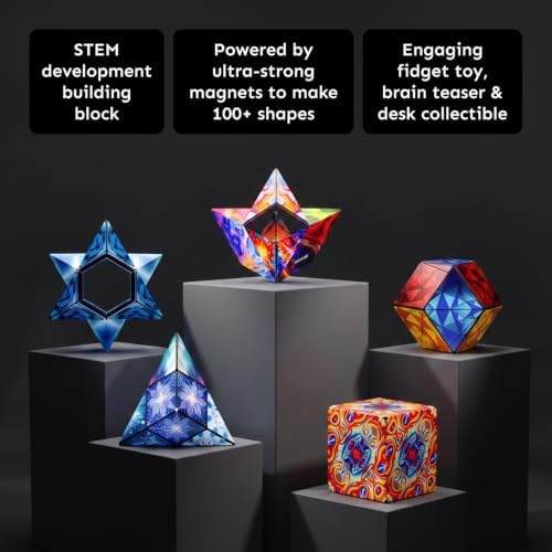 Shashibo DODECA Magnetic Puzzle Cube, Stress Relief Fidget Toy