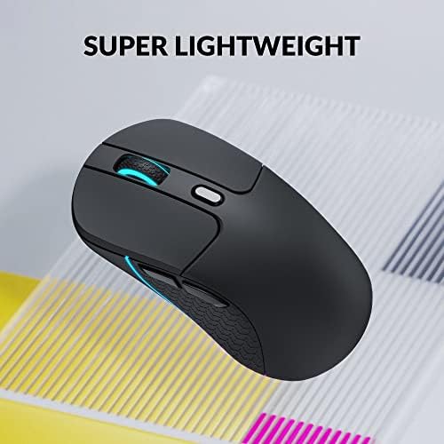 Keychron M3 Wireless Mouse, PAW3395 Sensor Supports 2.4 GHz/Bluetooth 5.1
