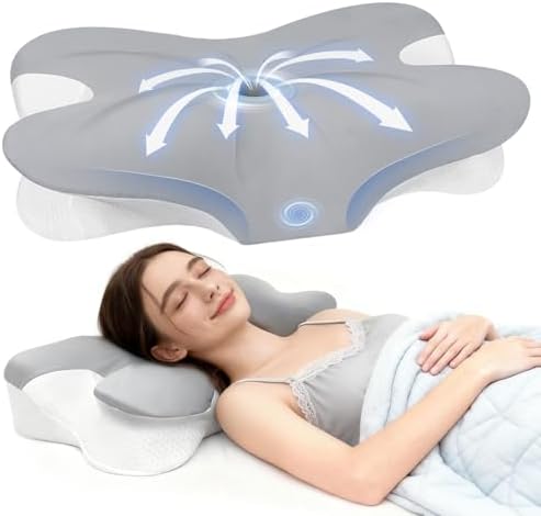 Cervical Neck Pillow for Neck Pain Relief & Sleeping, Memory Foam Orthopedic Pillow, Ergonomic Contour Neck Support Pillow for Side, Back, Stomach Sleepers
