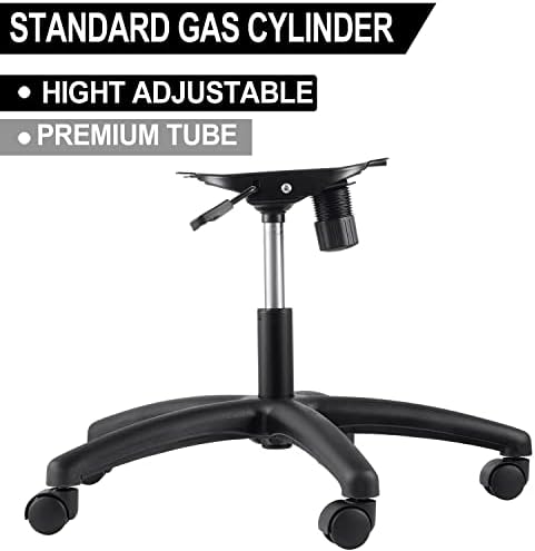 Topdeep 28" Swivel Chair Base Replacement, Office Chair Base, 350 Pounds Heavy Duty Gaming Chair Replacement Base with Bottom Plate Stand Cylinder and Casters